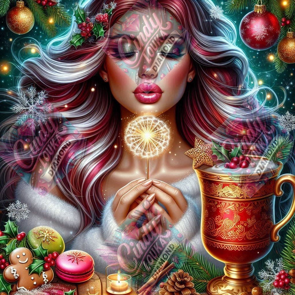 Vœux Lumineux De Noël 80x80 cm