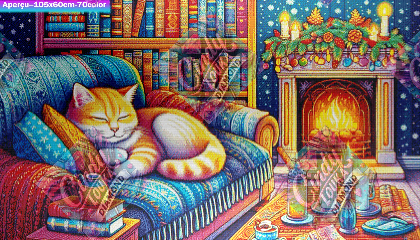 Le Chat Des Pages Oubliées 105x60 cm