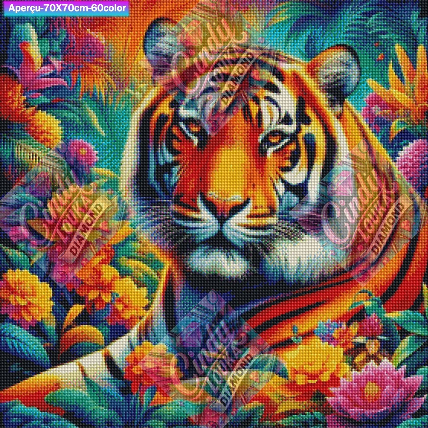 Cœur de la Jungle 70x70 cm