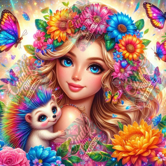 Harmonie Fleurie 60x60 cm