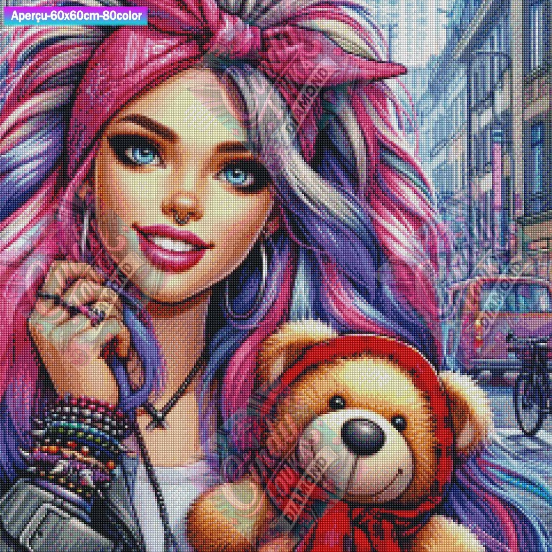 Girl Power 60x60 cm