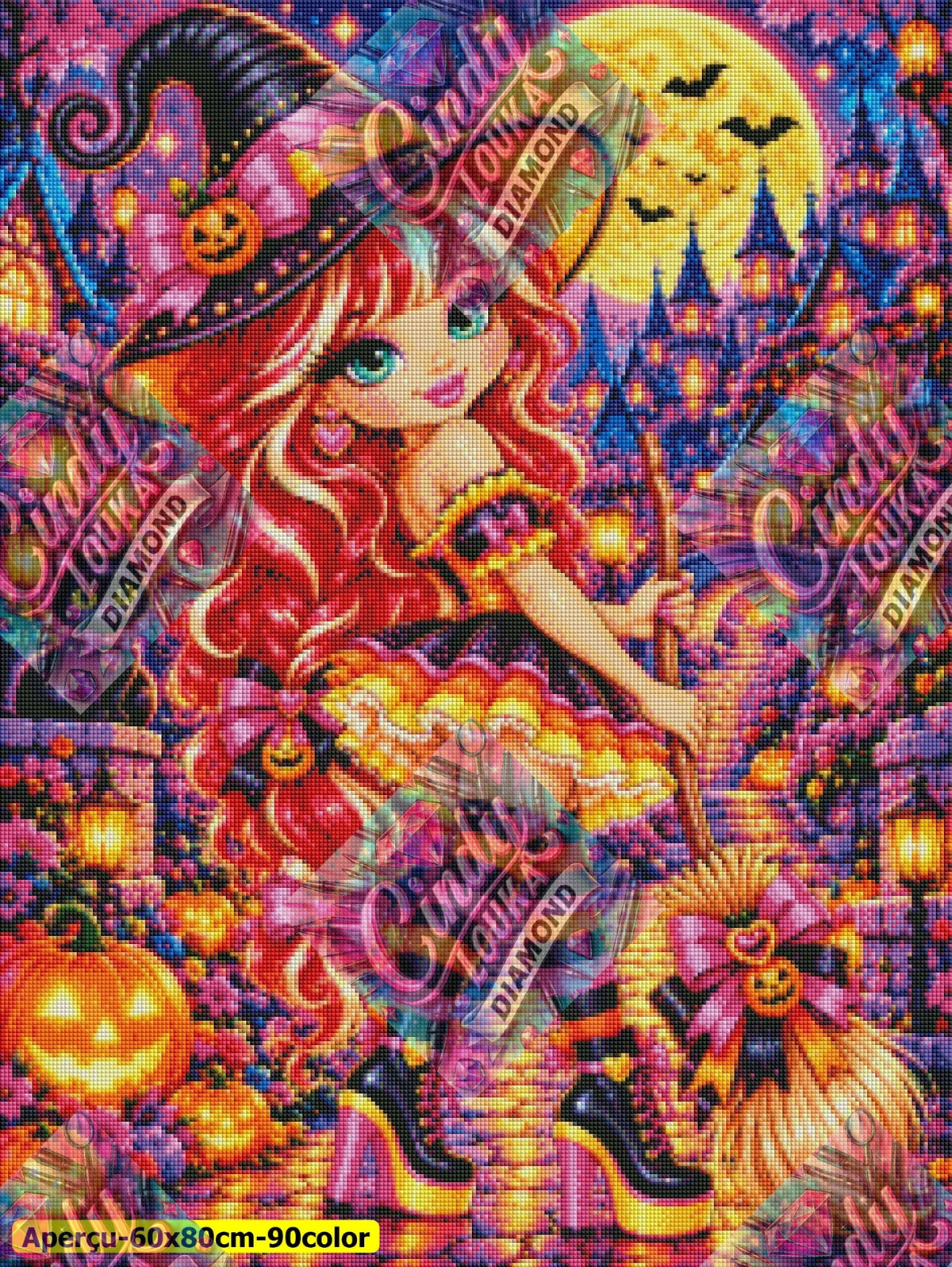 La Belle d’Halloween 60x80 cm
