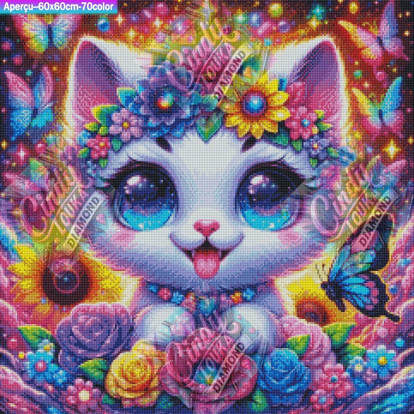 Chat Mystique 60x60 cm