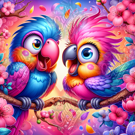 Eclats de Plumes 50X50 cm