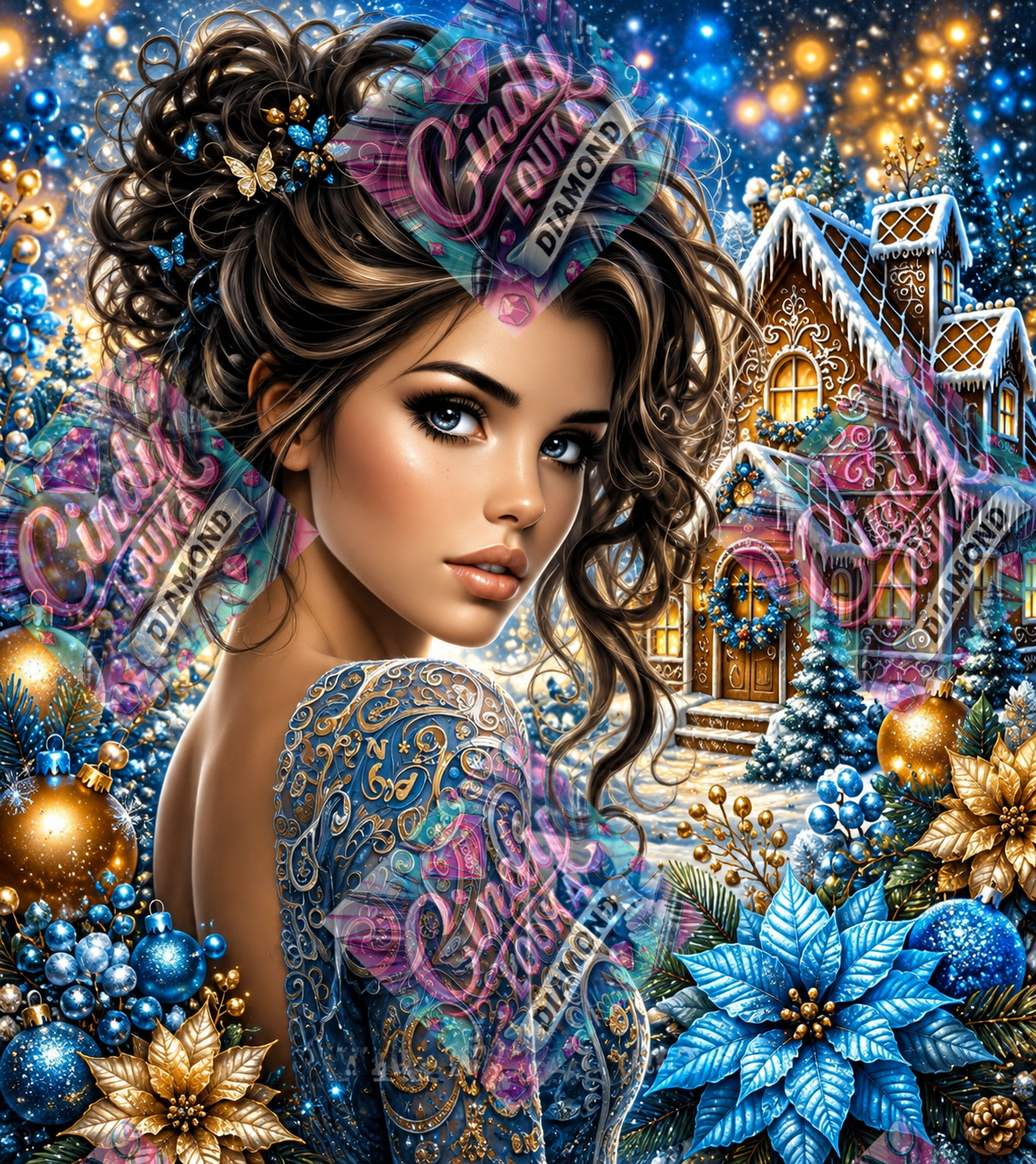 Élégance de Noël 60x75 cm
