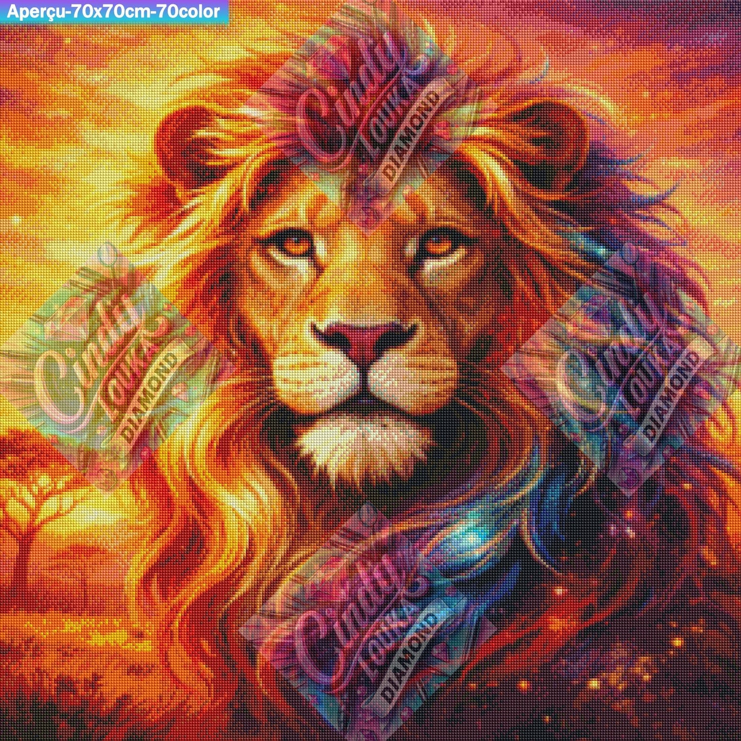 Majesté Sauvage 70x70 cm