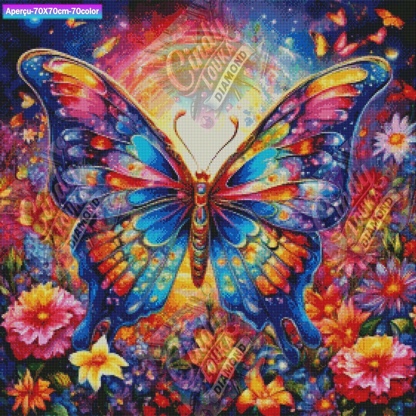 Chrysalide Cosmique 70x70 cm