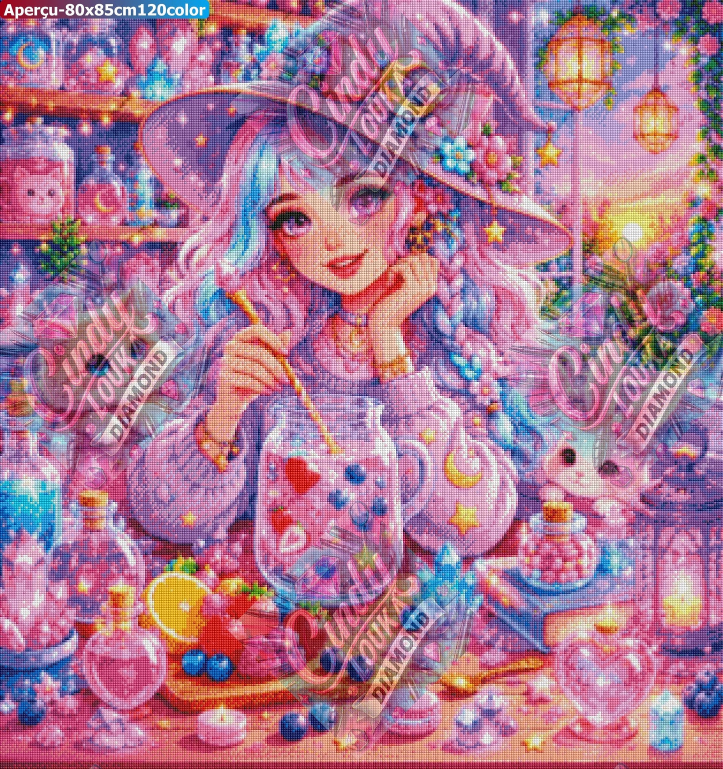 Un Soupçon de Magie Fruitée 80x85 cm
