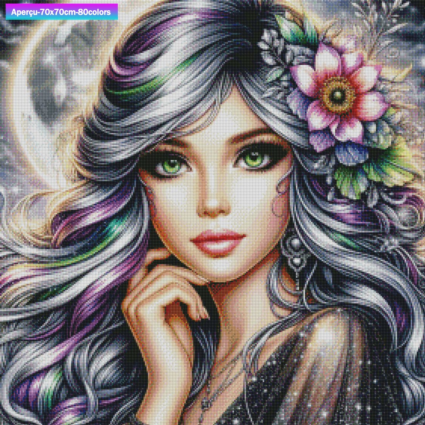 Mystère Stellaire 70x70 cm
