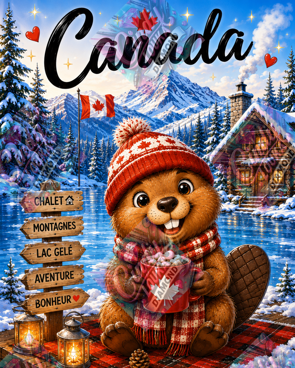 Petit Bonheur Canadien 60x75 cm