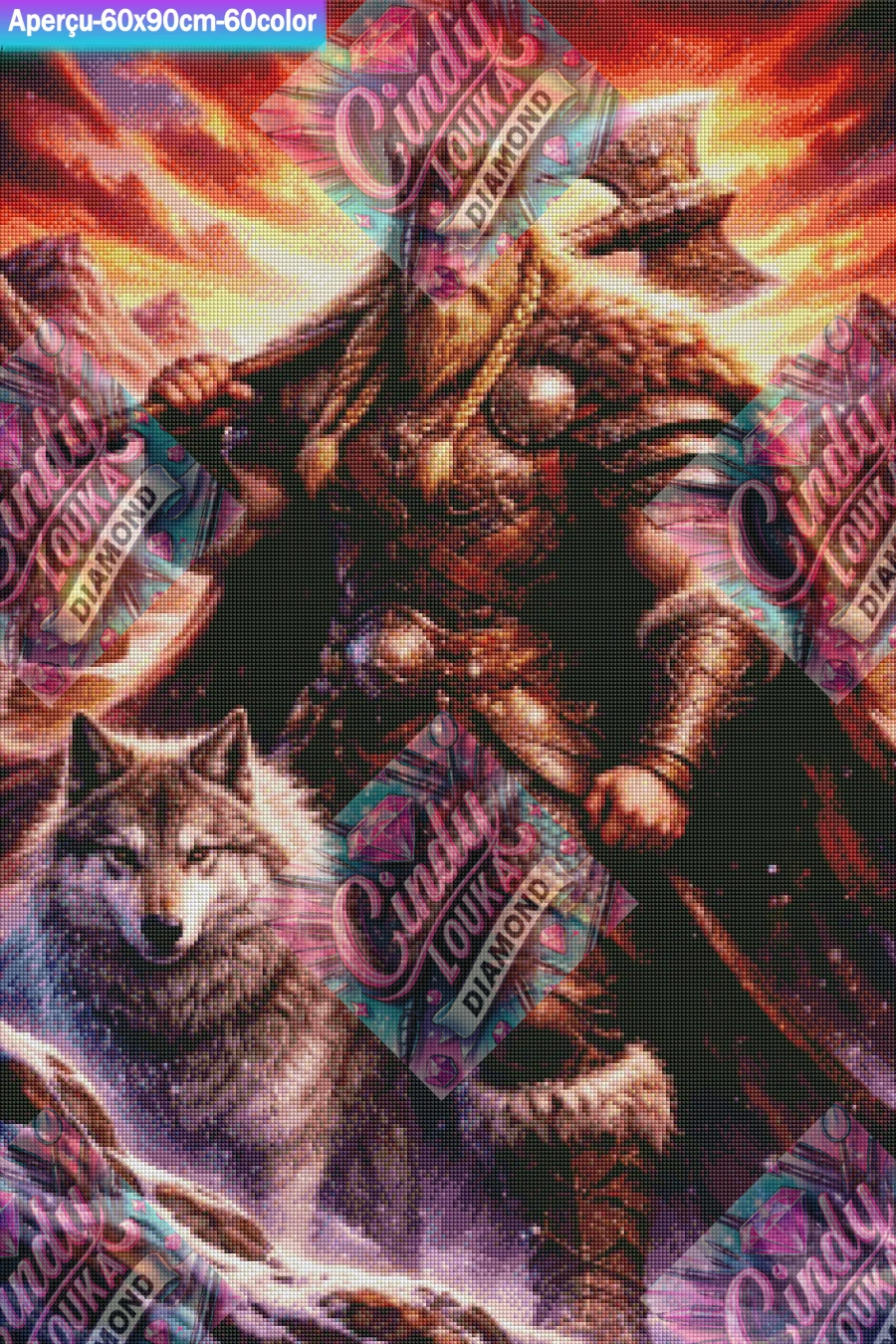 Le Guerrier du Valhalla 60x90 cm