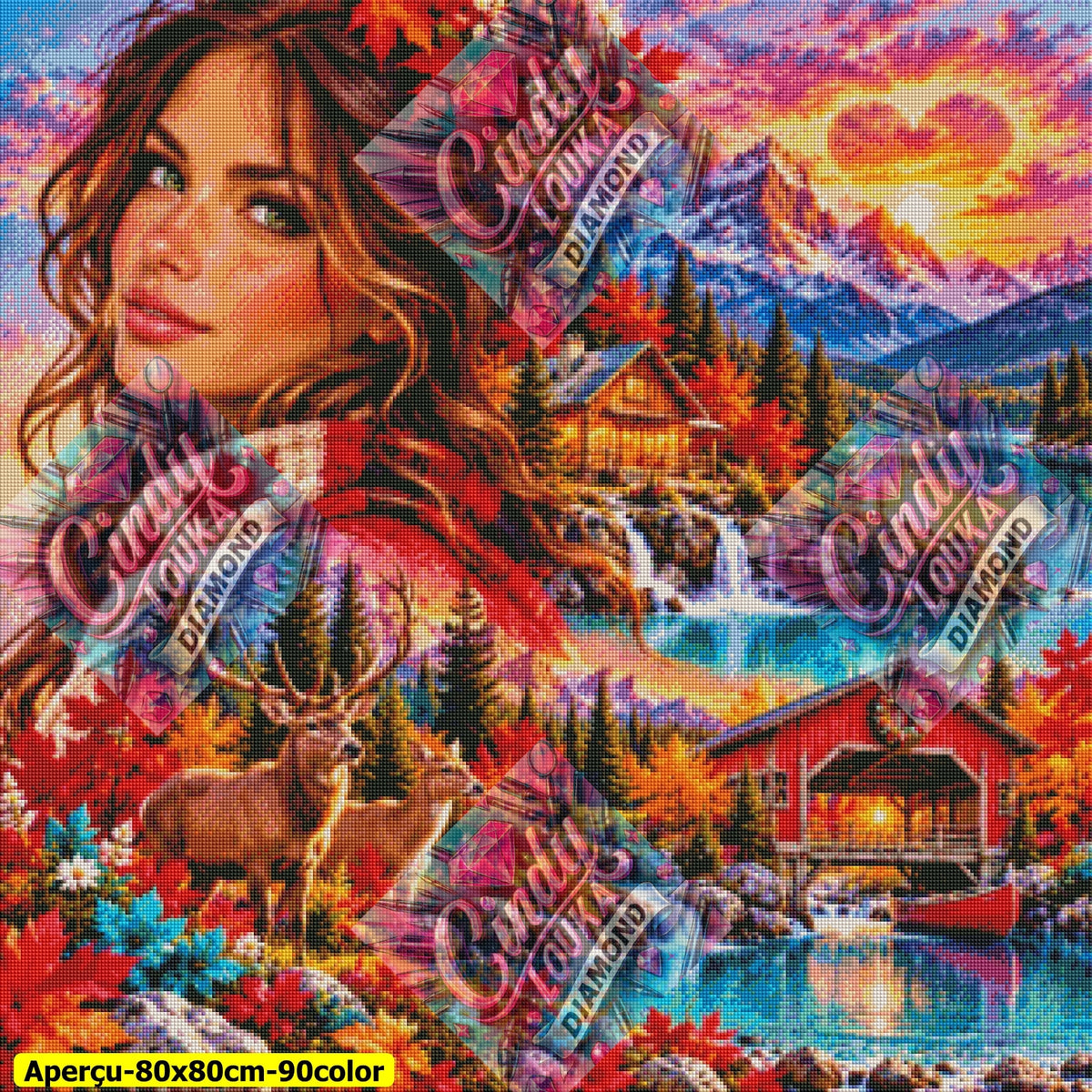 Le Paradis des Erables 80x80 cm
