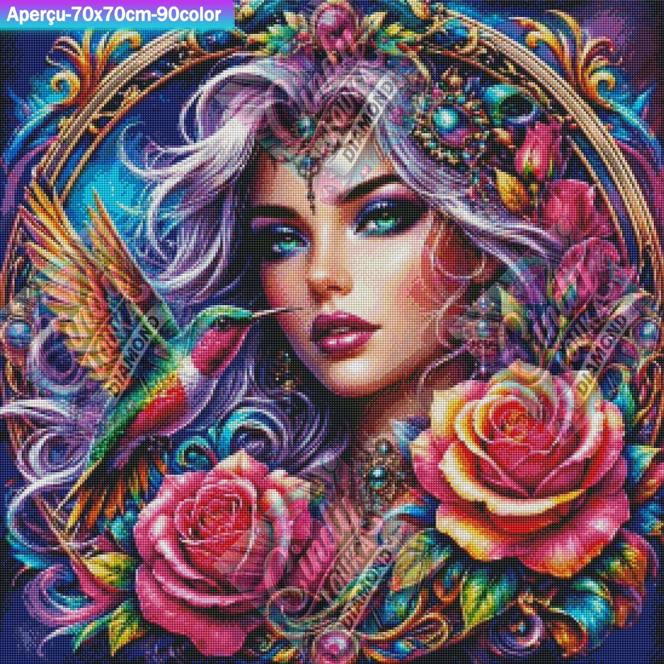 Battement de Couleurs 70x70 cm