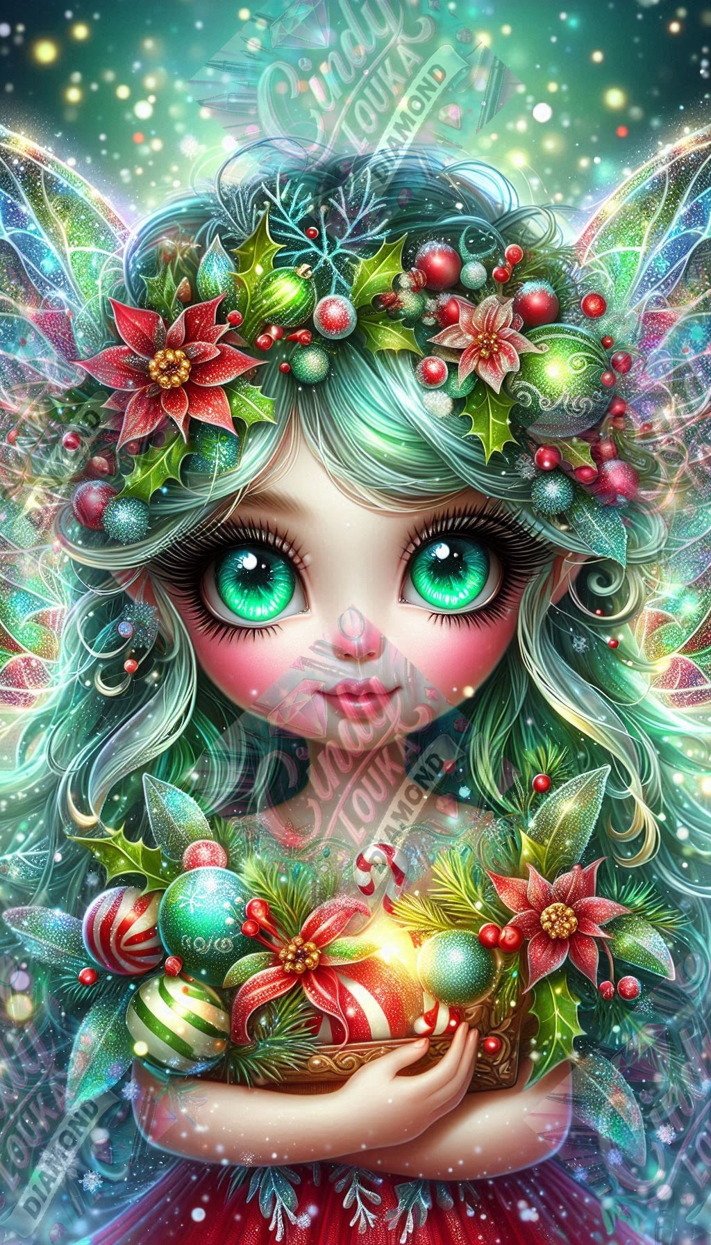 Fée aux Cheveux Givré 60x105 cm