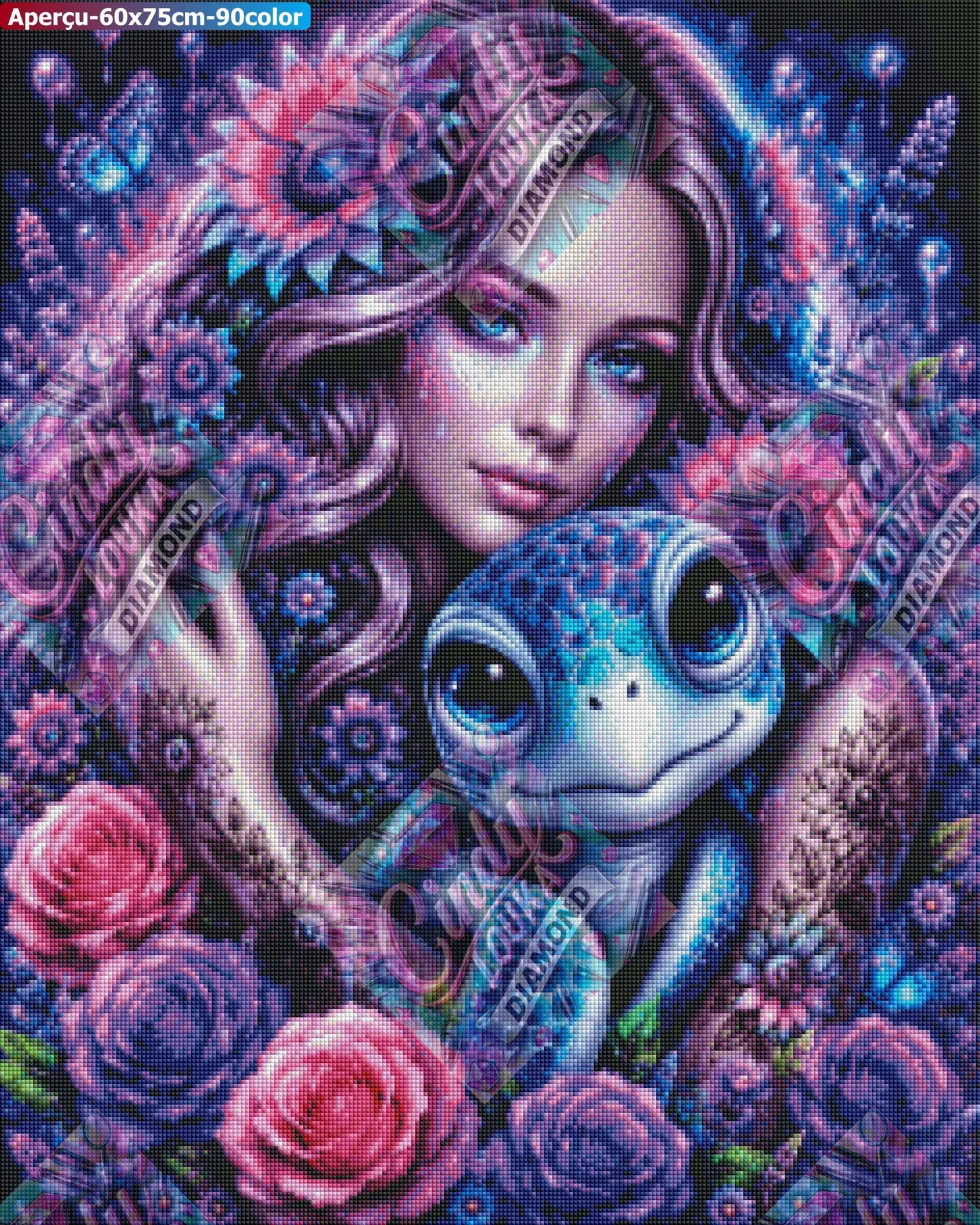 Fantaisie Aquatique 60x75 cm