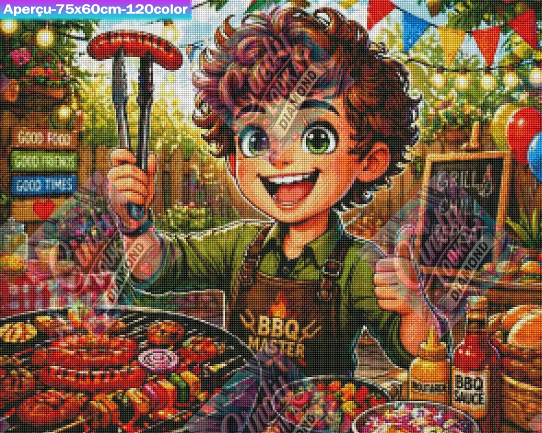 BBQ Master en action 75x60 cm