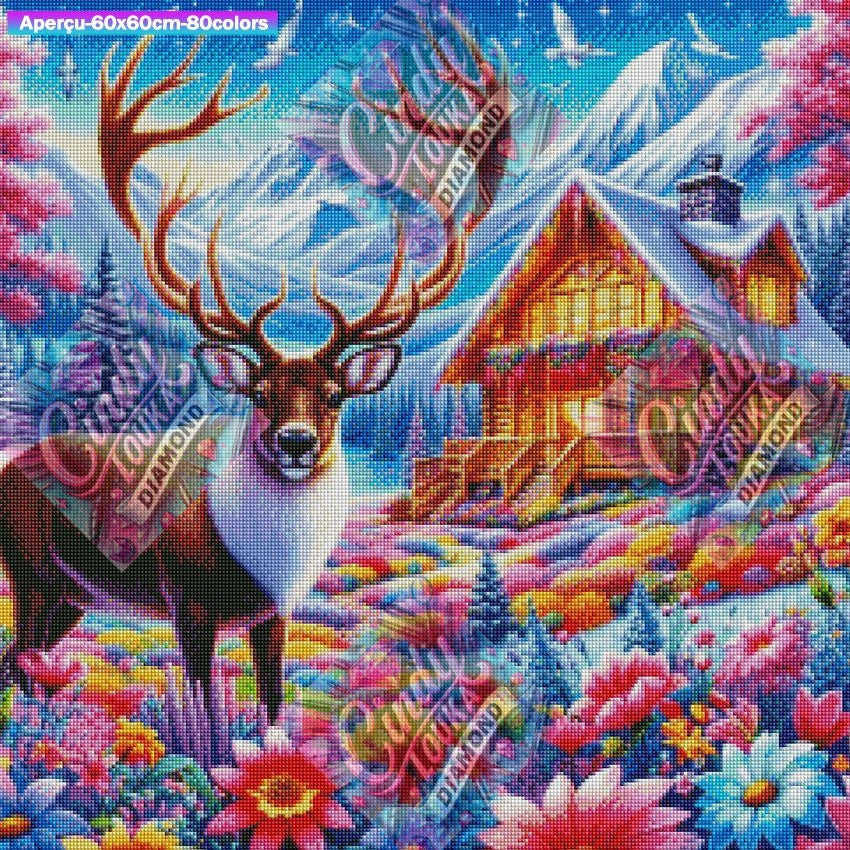 La Cabane du Roi des Bois 60x60 cm