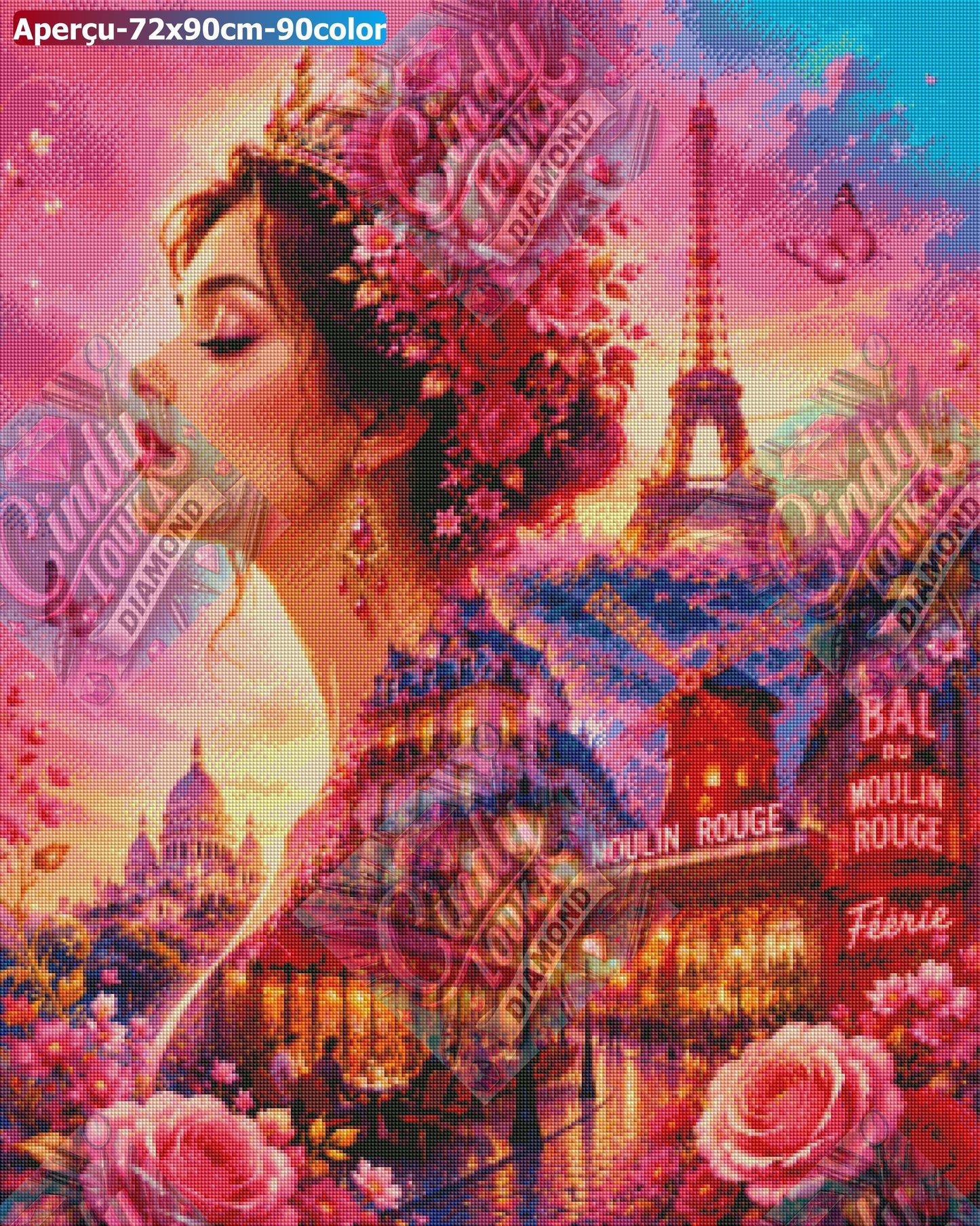 Éclats de Paris 72x90 cm