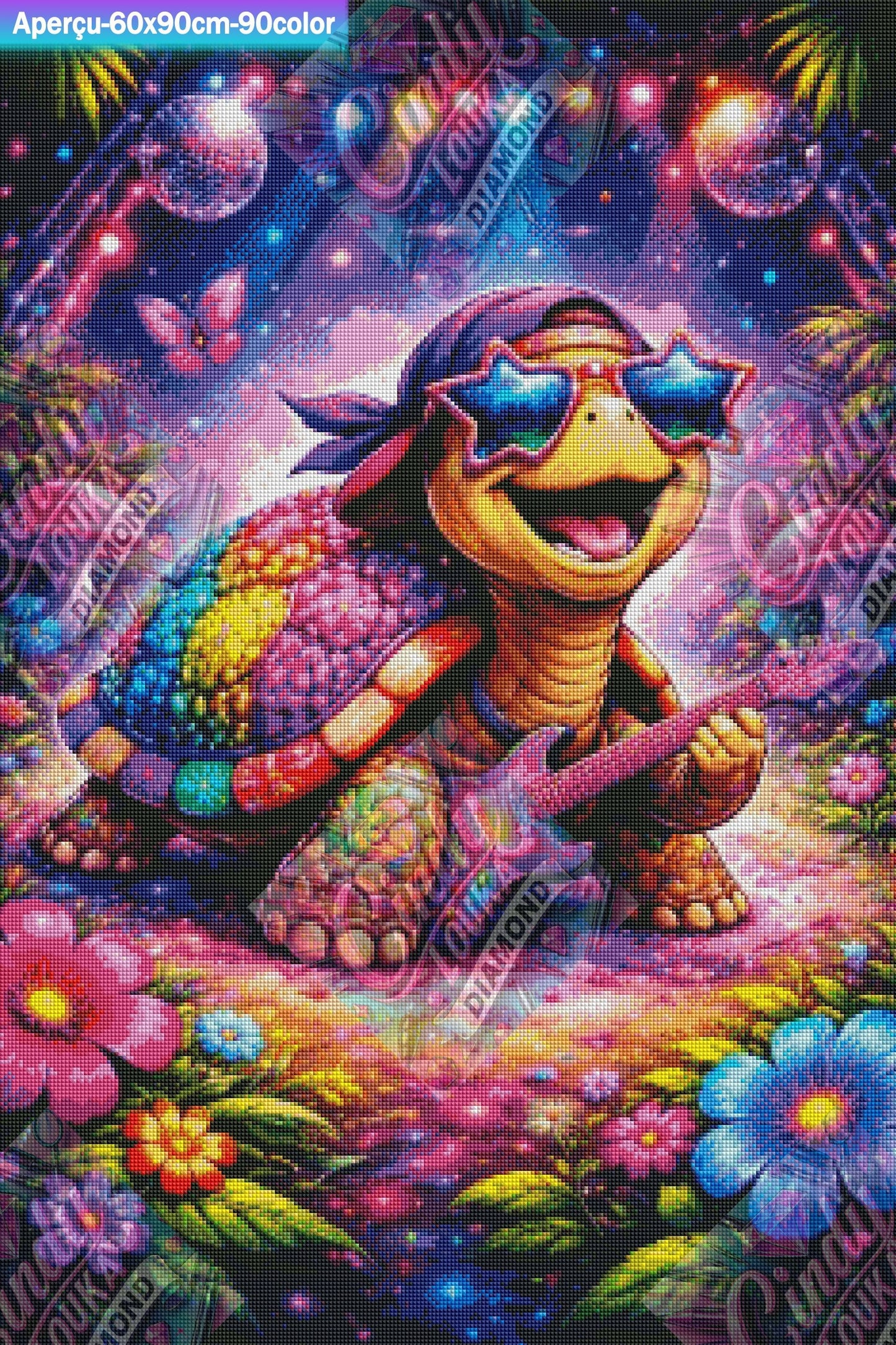 La Tortue Funky 60x90 cm
