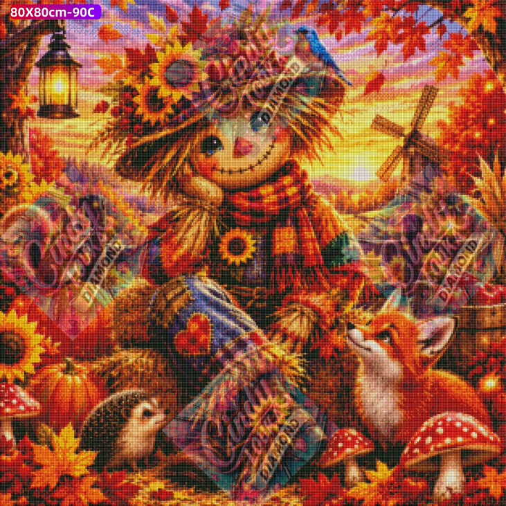 Les Trésors de l'Automne 80x80 cm