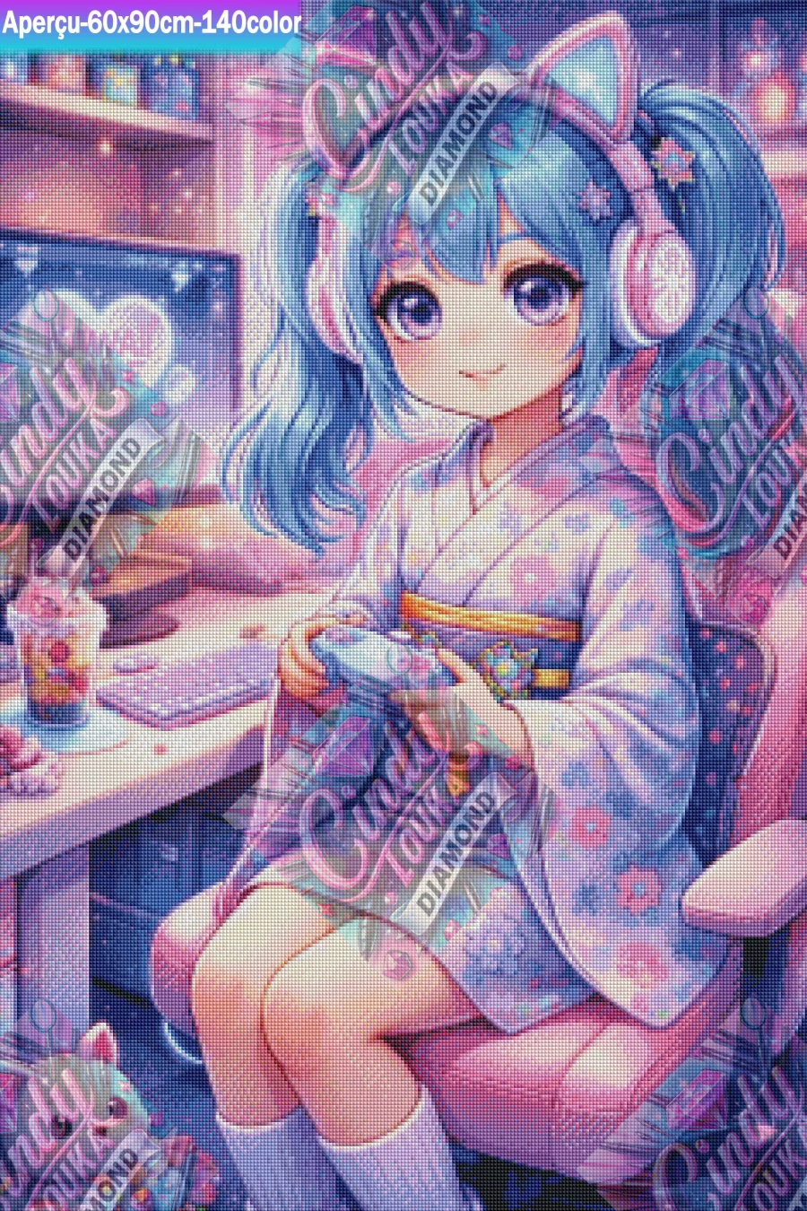 Petite Gameuse Etoilée 60x90 cm
