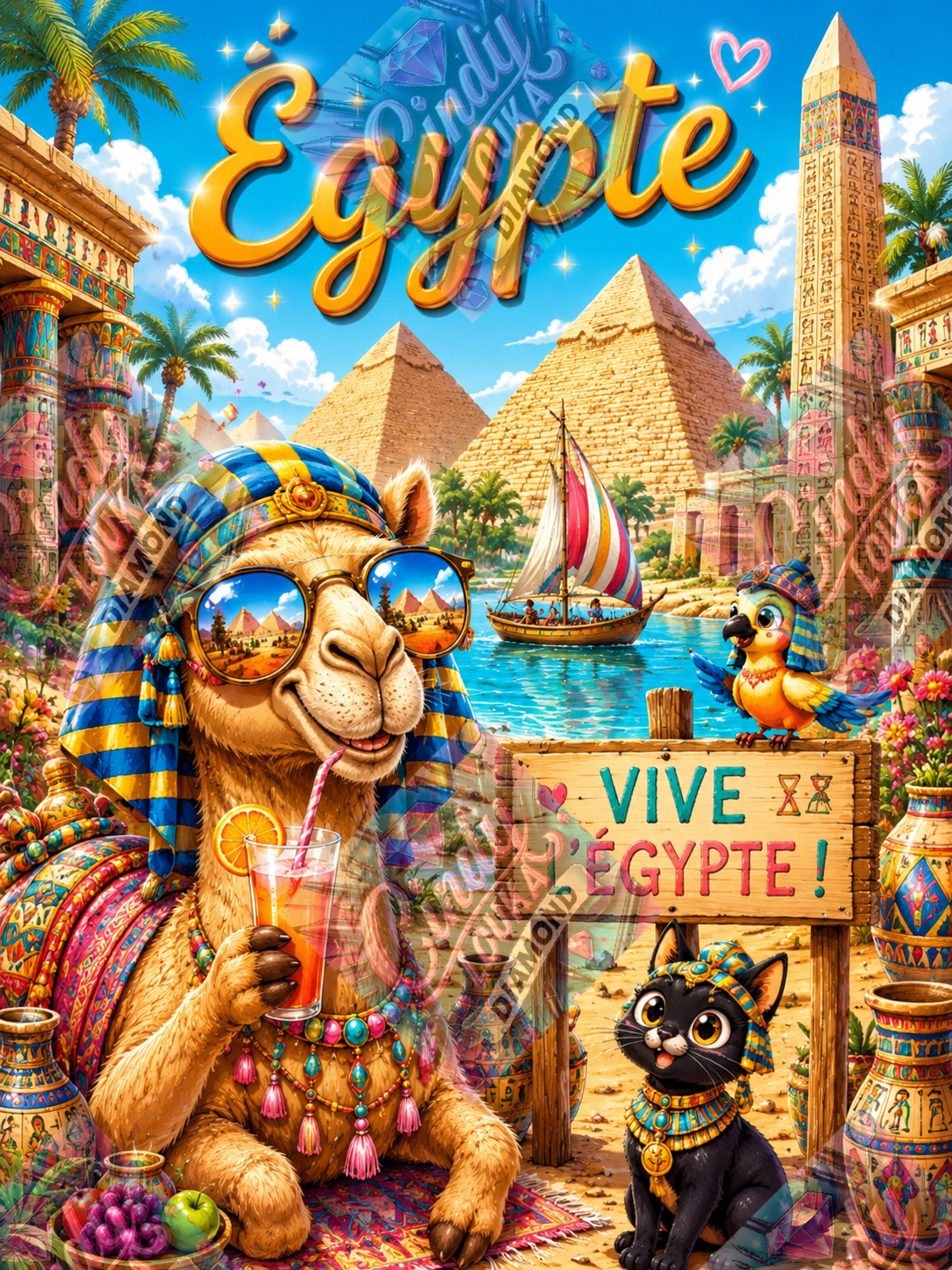 Égypte, Me Voilà ! 60x80 cm