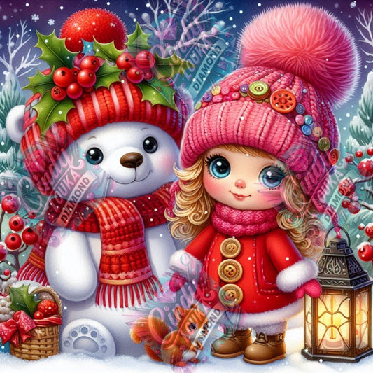 Compagnons des Neiges 60x60 cm