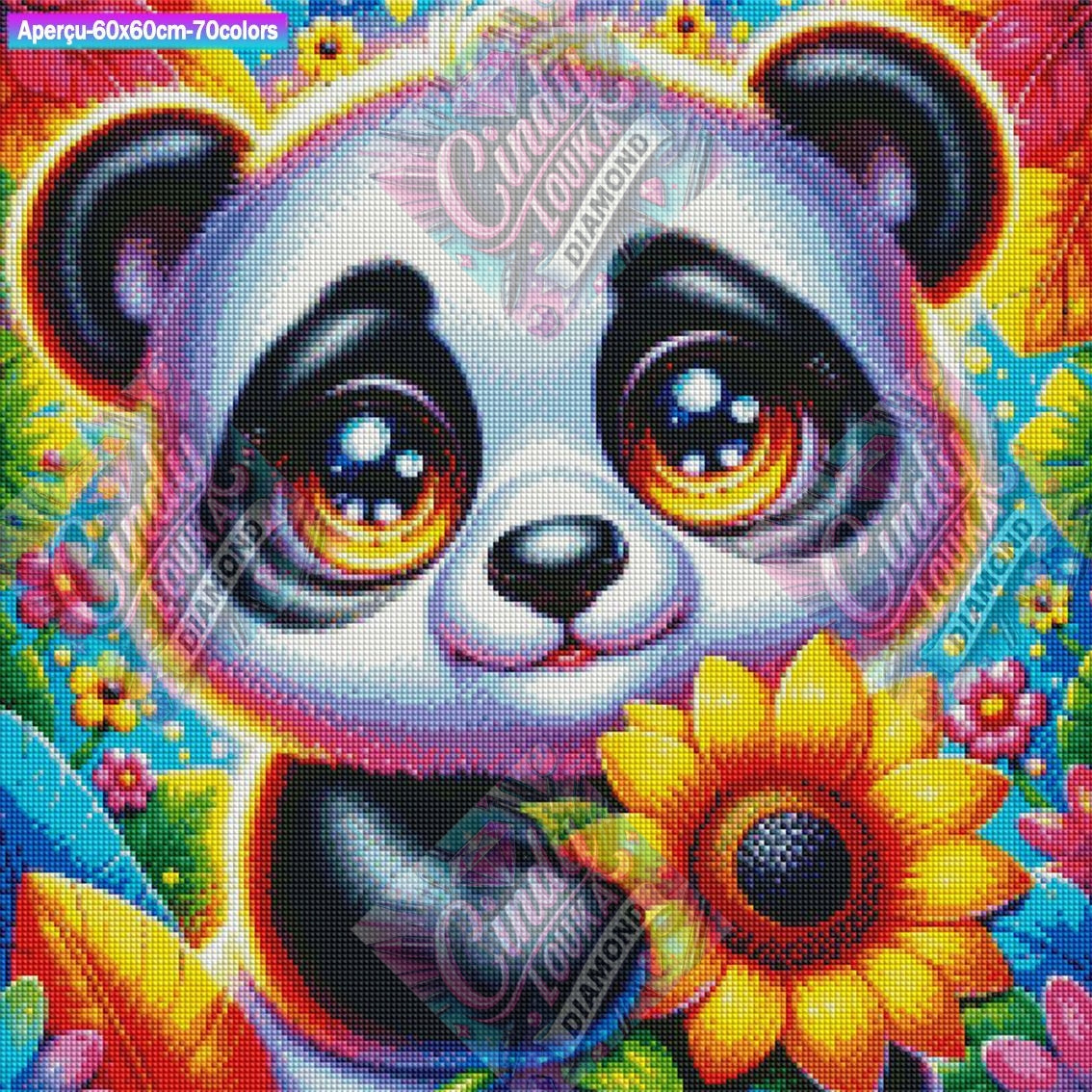 Un Amour de Panda 60x60 cm