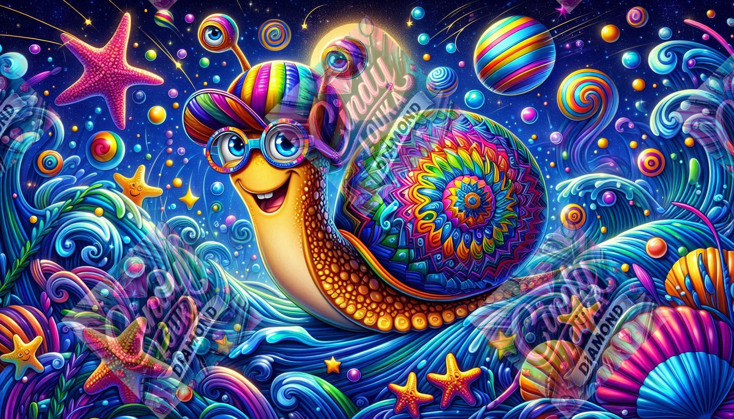 Turbo L'escargot Cosmique 70x40 cm