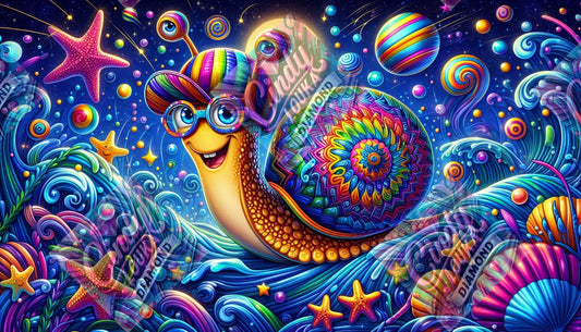 Turbo L'escargot Cosmique 70x40 cm