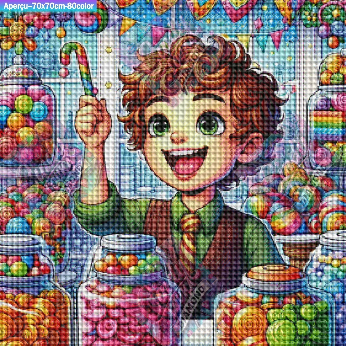La Confiserie Enchantée 70x70 cm