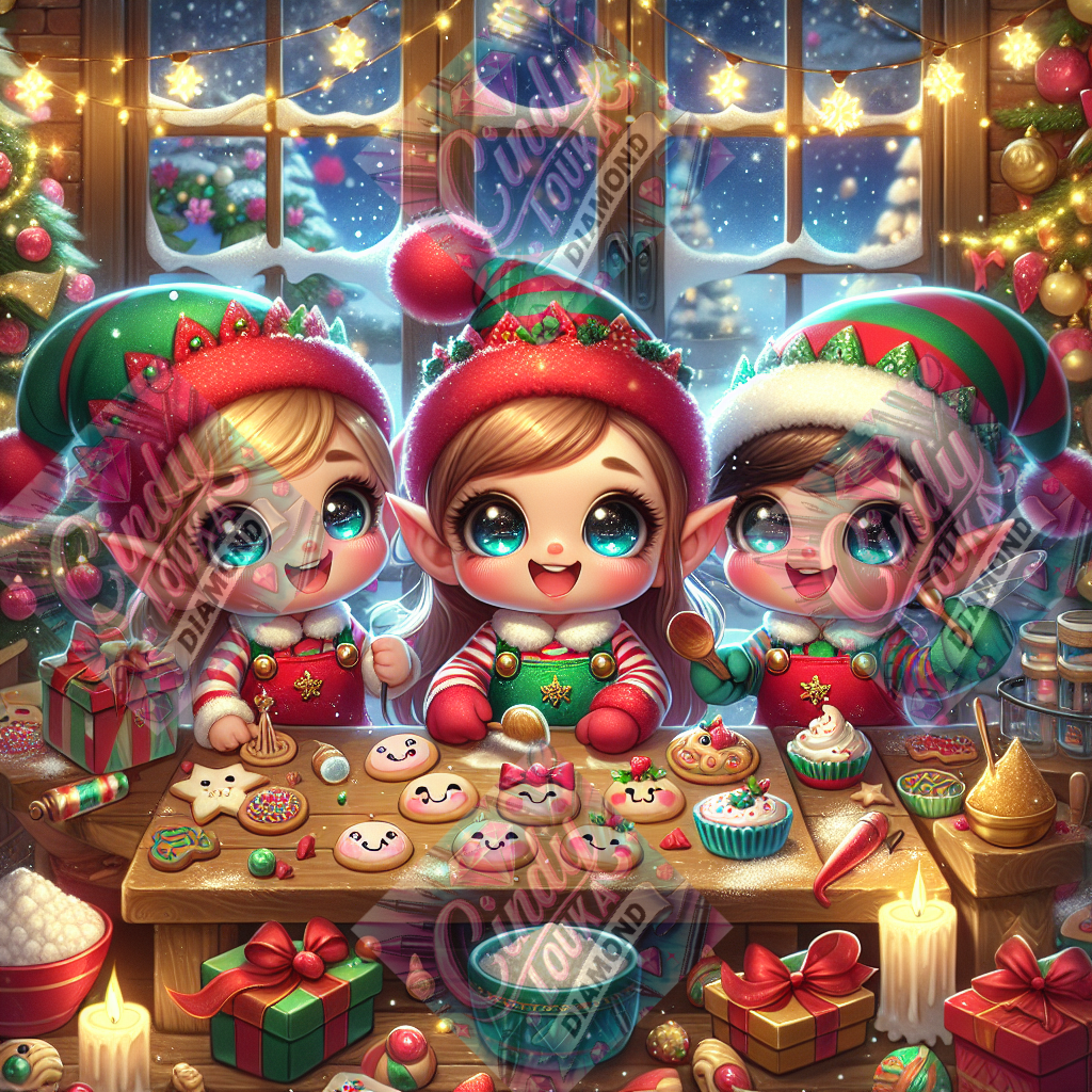 Atelier Gourmand au Pôle Nord 70x70 cm