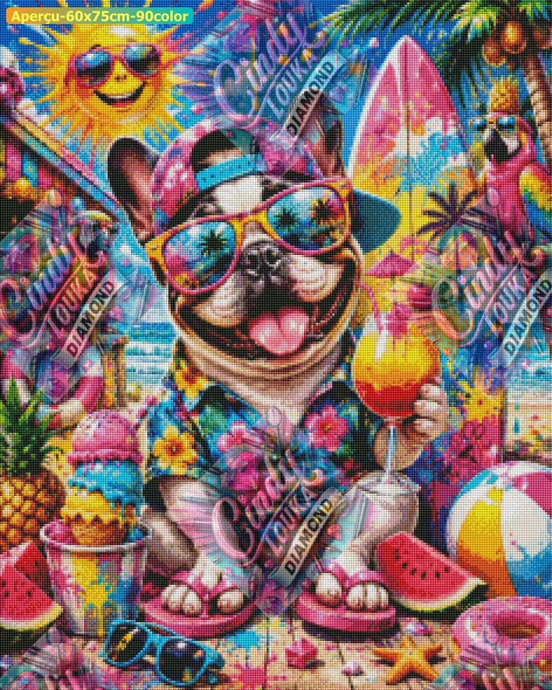 Surf, Sun & Smile 60x75 cm