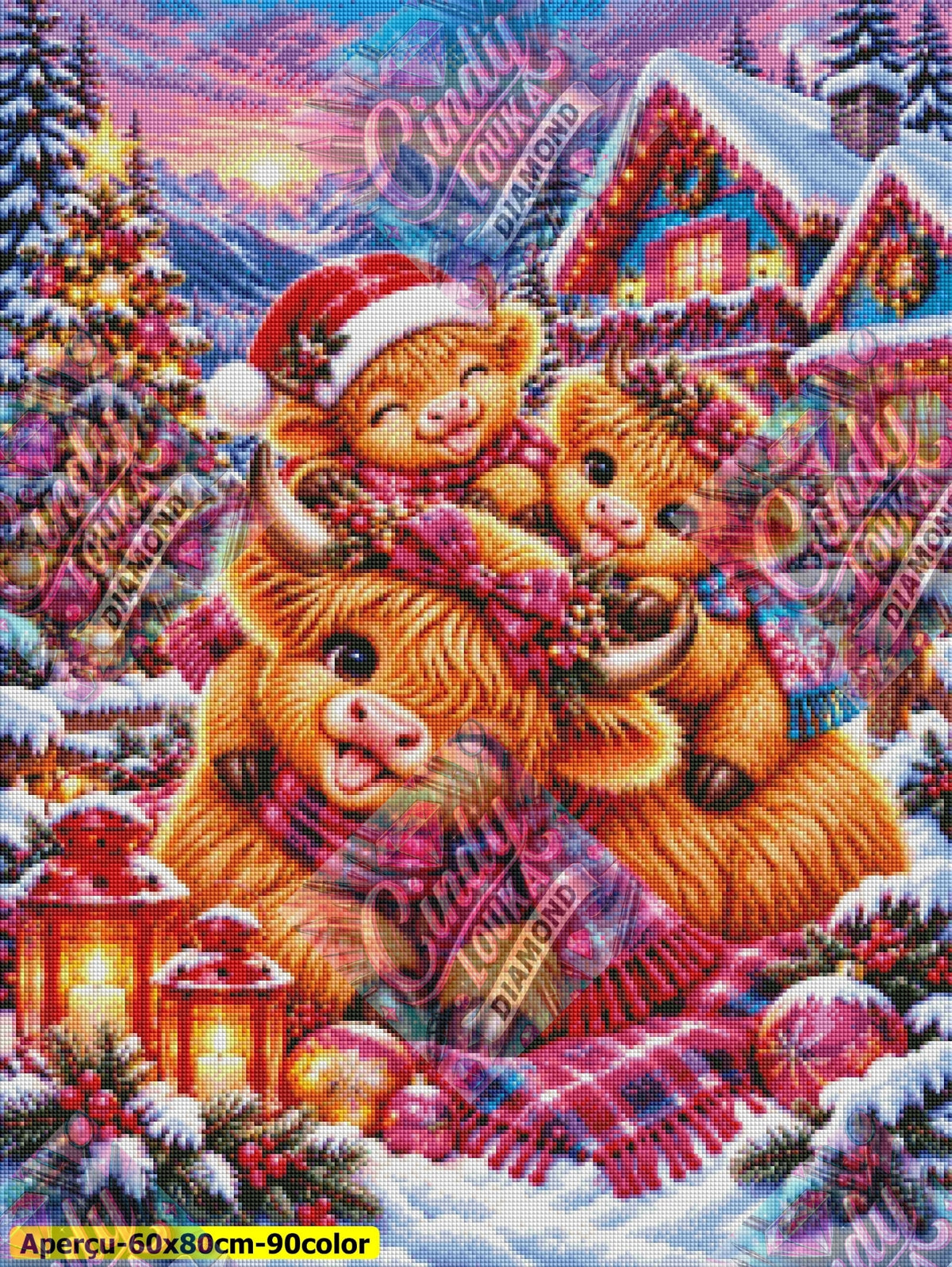 La Joyeuse Tribu Highland 60x80 cm