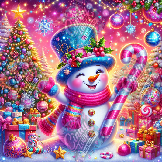 Joie Givrée et Douceur de Noël 70x70 cm