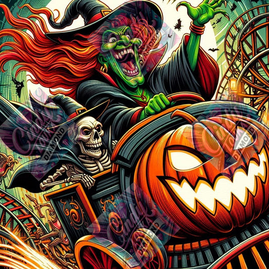 Frissons sur Rails 70x70 cm