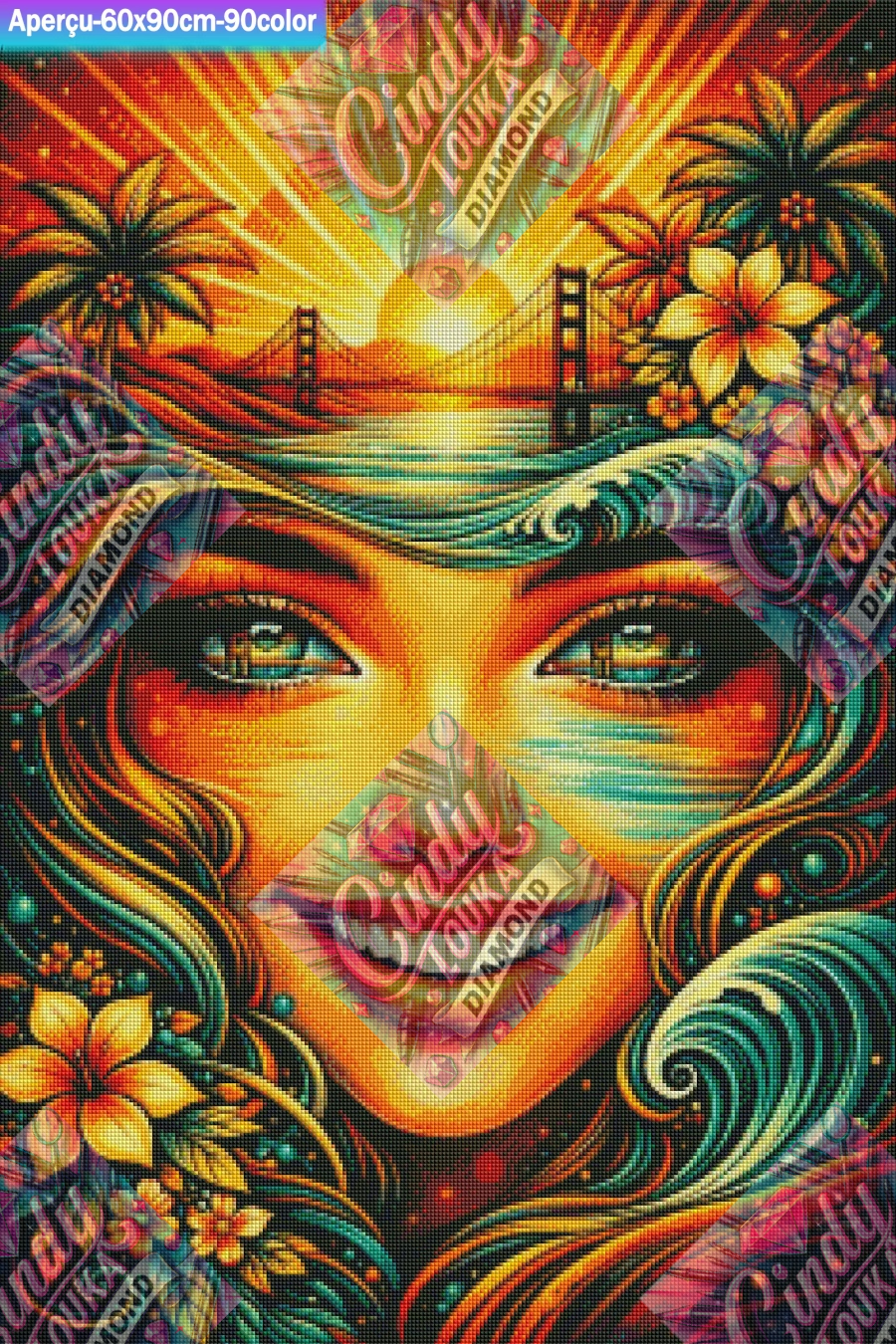 Eclat Californien 60x90 cm