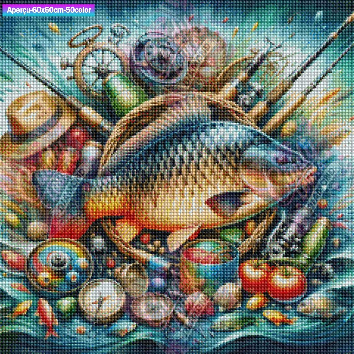 Trésors du Pêcheur 60x60 cm
