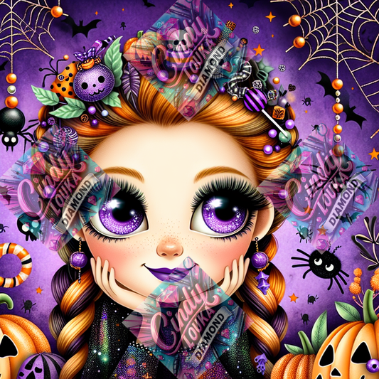 Sorcière d'Halloween 60x60 cm