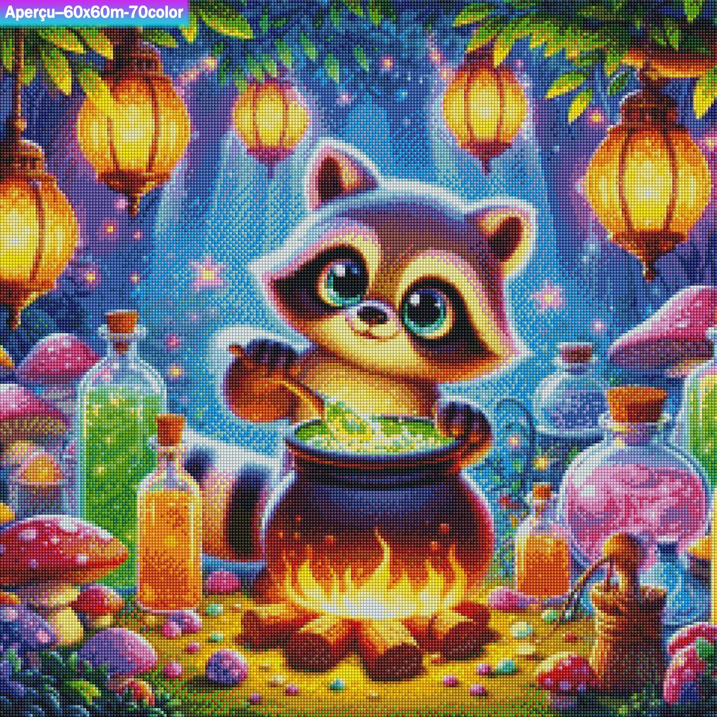 Le Petit Alchimiste des Bois 60x60 cm