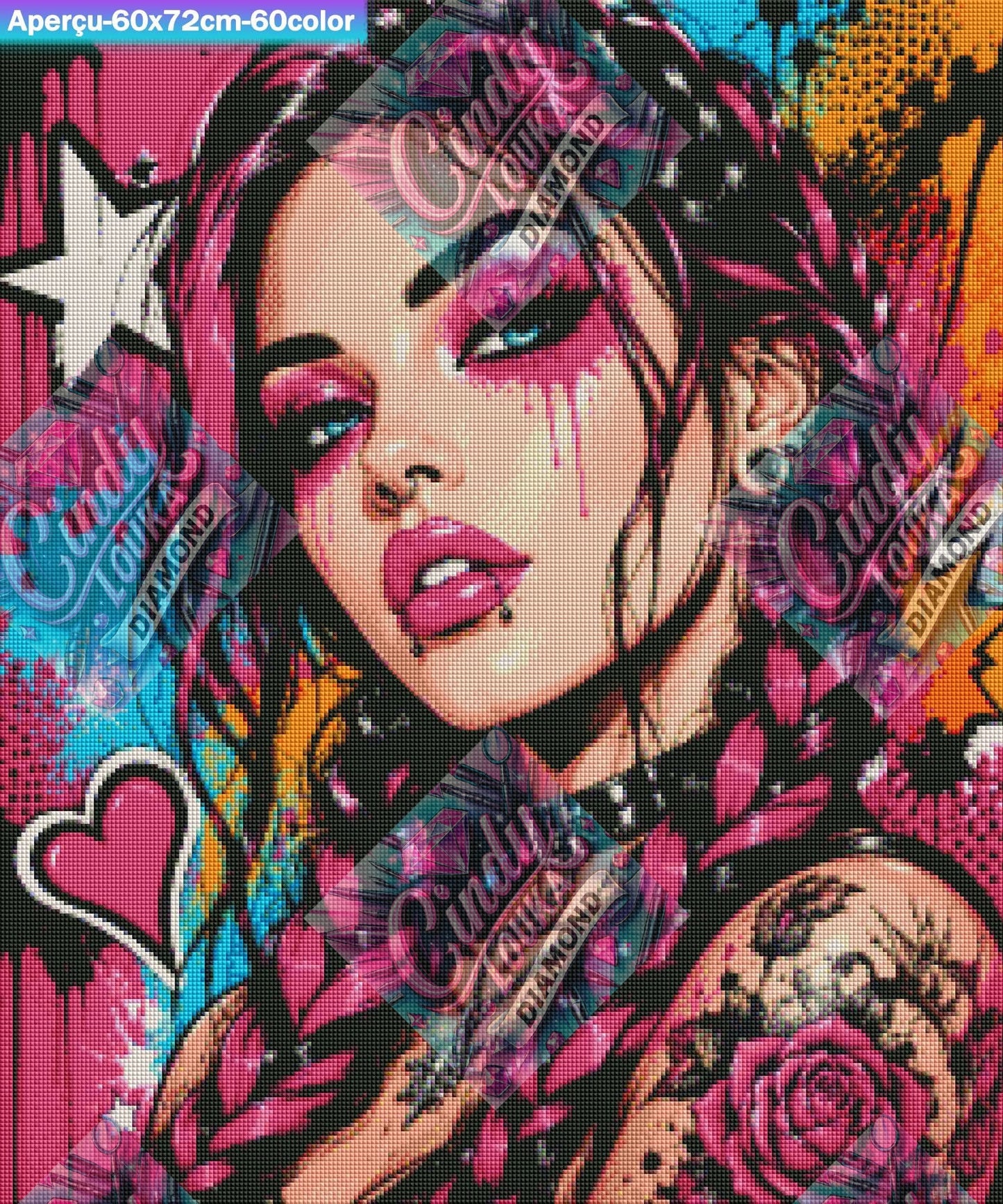 Cœur Rebelle 60x72 cm
