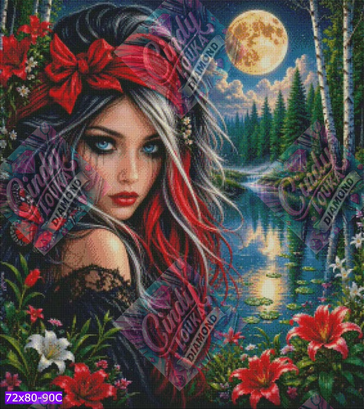 Éclipse Mystique 72x80 cm
