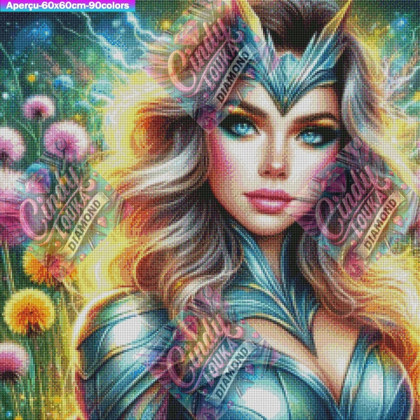 Eclat d Armure et Parfum d Été 60x60 cm
