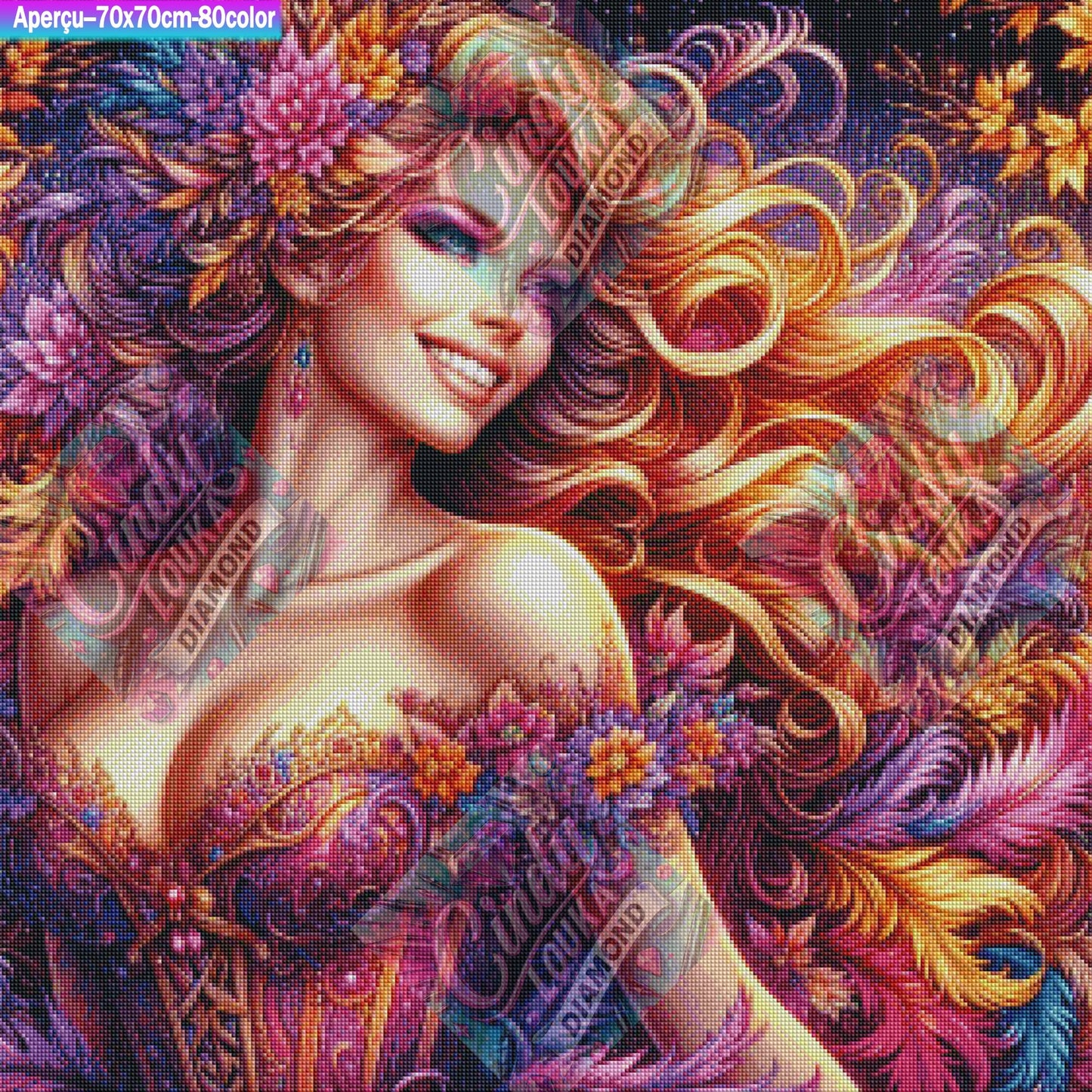 Splendeur Incandescente 80X80 cm