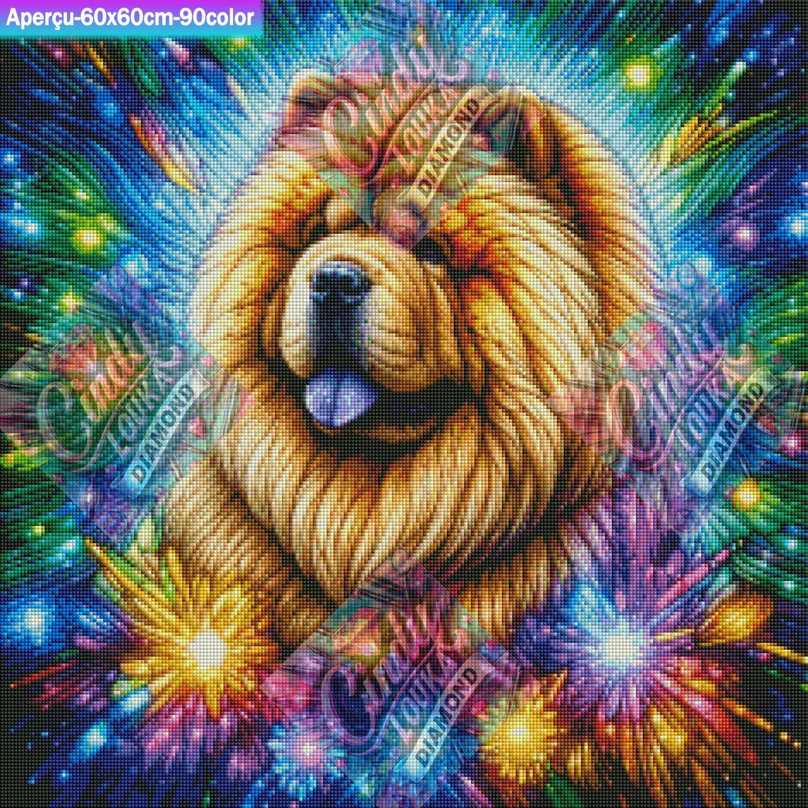 Boule de Poils Cosmique 60x60 cm