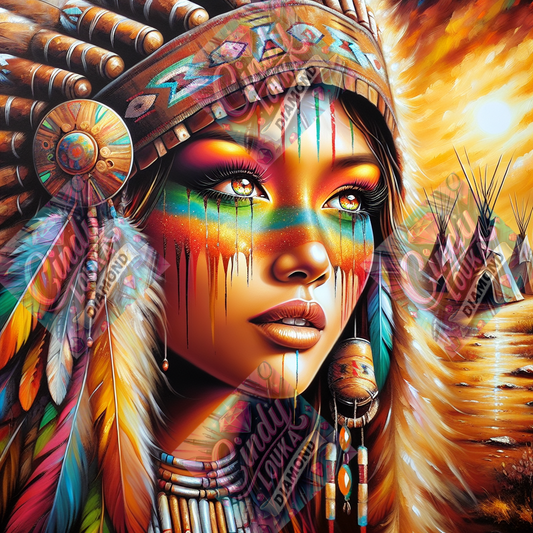 Plumes de Lumière 70x70 cm