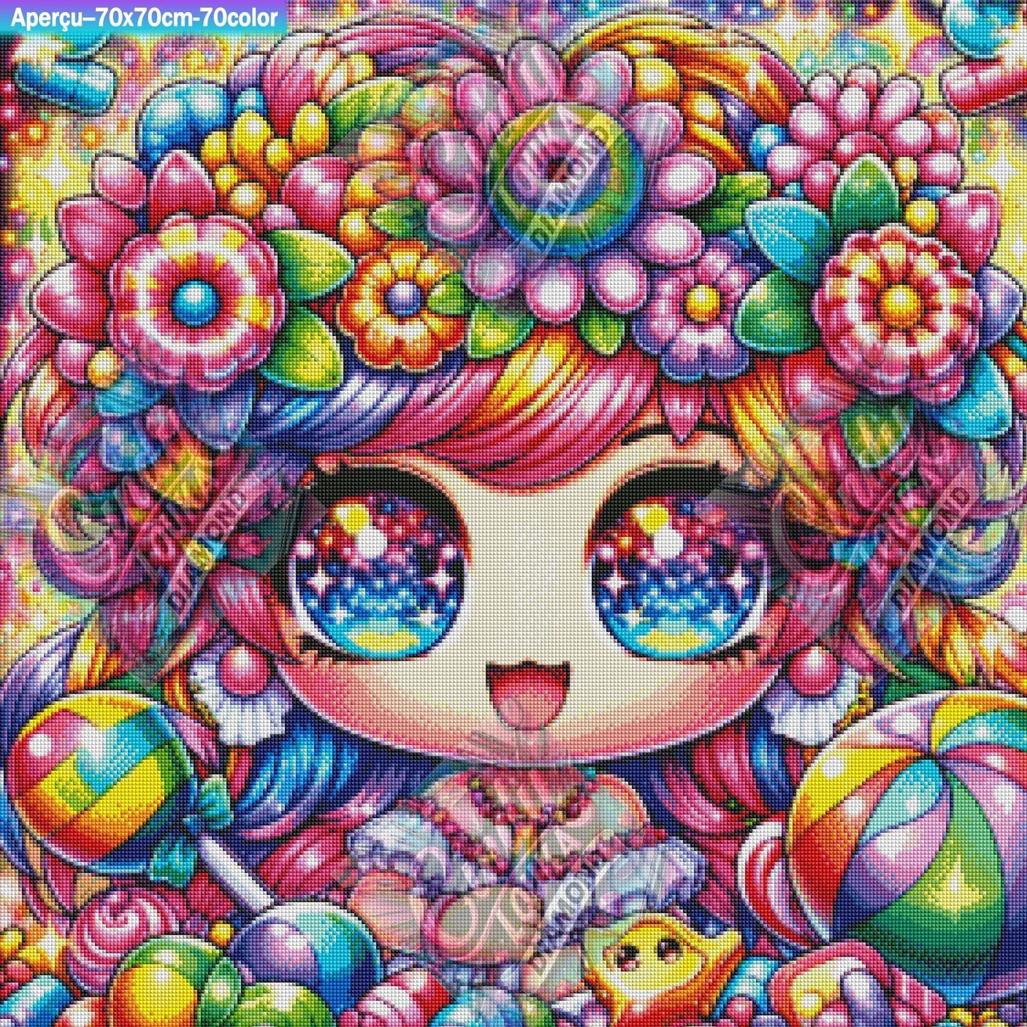 Bonheur Sucré 70x70 cm
