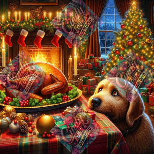 Réveillon aux Poils 80x80 cm