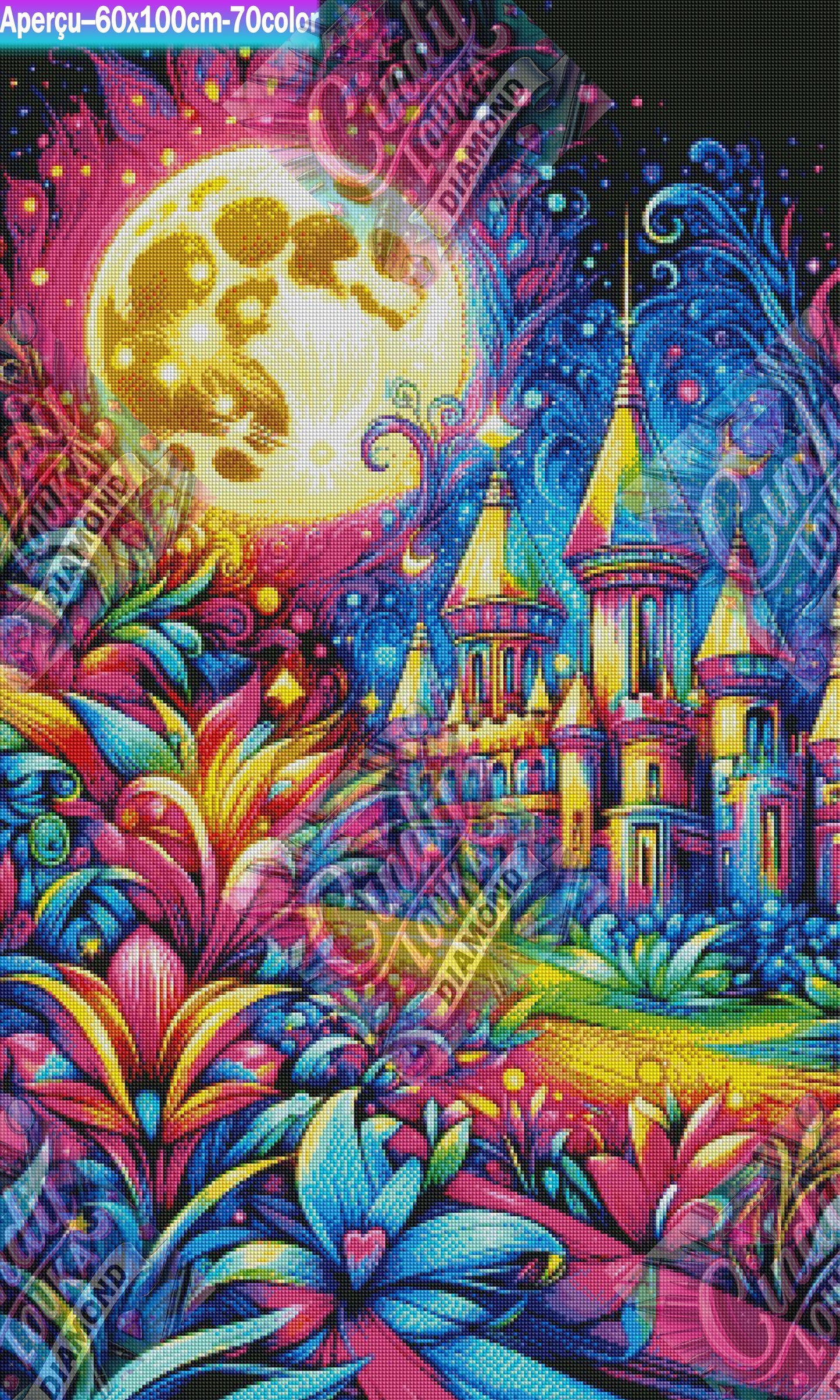 Le Château des Lumières 60x100