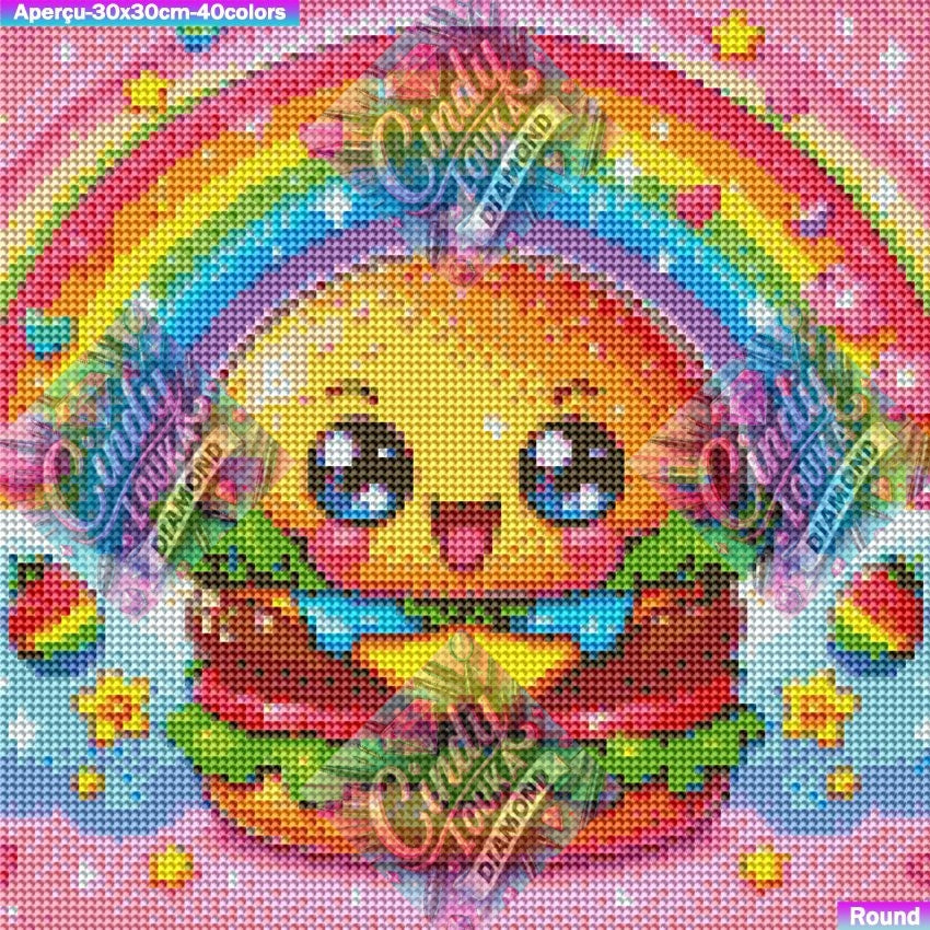 Burger des Rêves 30x30 cm
